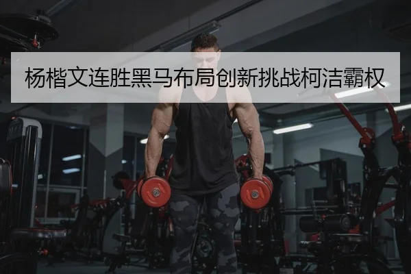 杨楷文连胜黑马布局创新挑战柯洁霸权